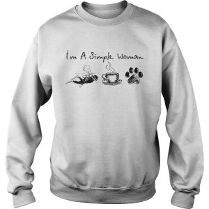 Im A Simple Woman Dive Coffee Dog shirt 3