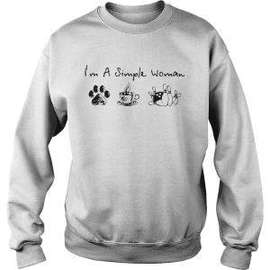 Im A Simple Woman Dog Coffee and Bowling shirt 2