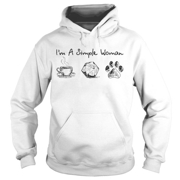 Im A Simple Woman I Like Coffee Dice And Dogs shirt