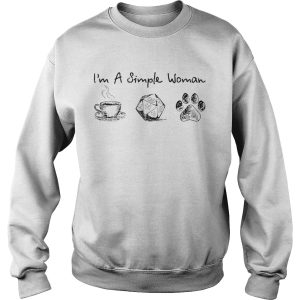 Im A Simple Woman I Like Coffee Dice And Dogs shirt 2