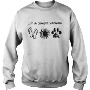 Im A Simple Woman Sunflower Paw shirt 2