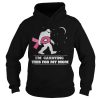 Im Carrying This For My Mom Cancer Pink Bigfoot Moon Star shirt