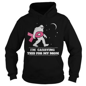 Im Carrying This For My Mom Cancer Pink Bigfoot Moon Star shirt 1