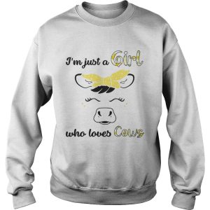 Im Just A Girl Who Loves Cows shirt 2