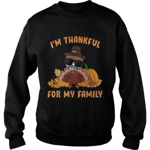 Im Thankful For my family thanksgiving turkey wear mask shirt 3