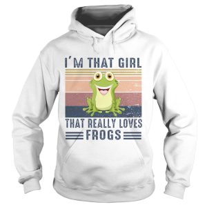 Im That Girl That Really Loves Frogs Vintage Retro Shirt 1