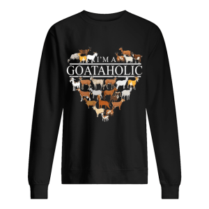 Im a goataholic heart t shirt 2