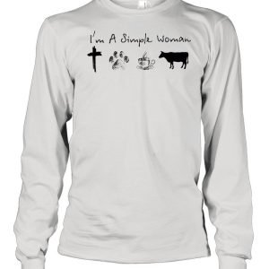 Im a simple woman Jesus dog coffee and horse shirt