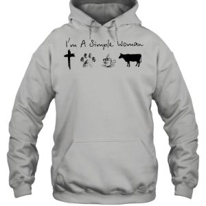 Im a simple woman Jesus dog coffee and horse shirt 3