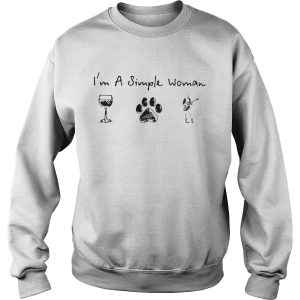 Im a simple woman Wine Dog Guitar shirt