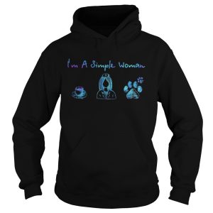 Im a simple woman coffee nurse paws shirt 1