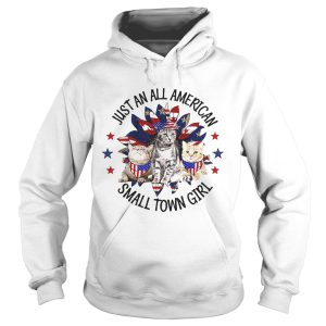 Independence Day just an all american small town girl cats shirt 1