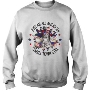 Independence Day just an all american small town girl cats shirt