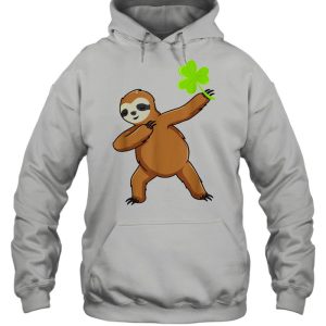 Irish Leprechaun Dabbing Sloth St Patrick's Day Green shirt 3