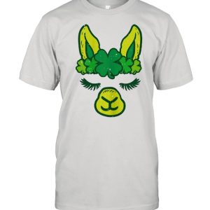 Irish Llama Alpaca Face Cute St Patrick Day shirt