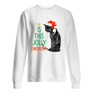 Is this Jolly Enough Black Cat Santa Christmas shirt 2