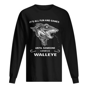 It's all fun and games until someone loses a walleye shirt 1