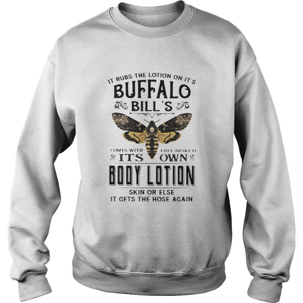 It rubs the lotion on its buffalo bills comes with free basket its own body lotion skin or else