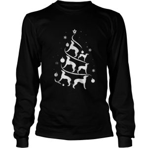 Italian Greyhound Christmas Tree Dog Lover shirt 2