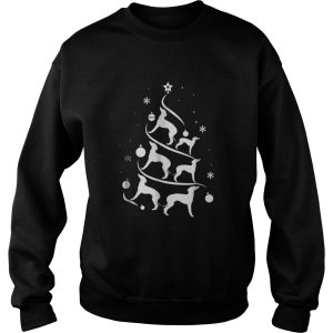 Italian Greyhound Christmas Tree Dog Lover shirt 3