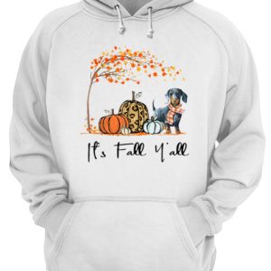 Its Fall Yall Dachshund T shirts 3