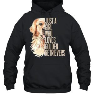 Iust A Girl Who Loves Golden Retrievers shirt 3