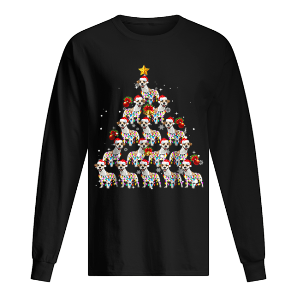 Jack Russell Dog Lights Lover Christmas Tree shirt