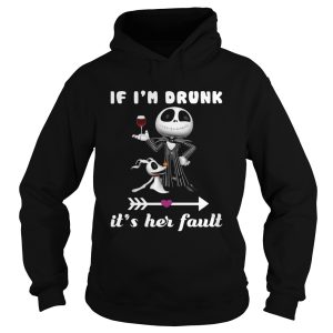 Jack Skellington Dog If Im drunk its her fault shirt 1