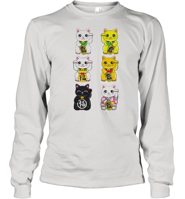 Japanese Lucky Maneki Neko Cats Shirt