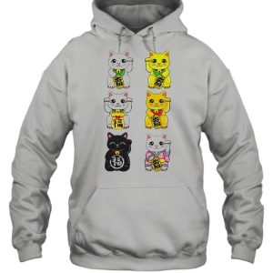 Japanese Lucky Maneki Neko Cats Shirt 3