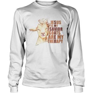 Jesus Is My Savior Goats Are My Therapy shirt 2