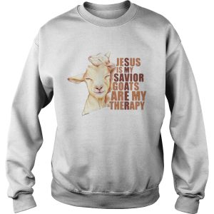 Jesus Is My Savior Goats Are My Therapy shirt 3