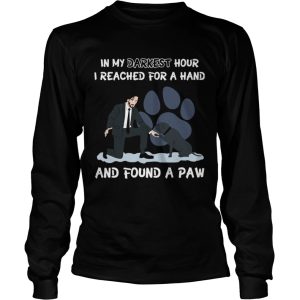 John Wick In My Darkest Hour I Reached For A Hand And Found A Paw Dog shirt 2