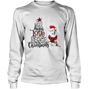 Joy Hope Love Peace Christmas Pembroke Welsh Corgi 2020 shirt