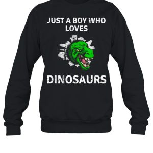 Just A Boy Who Loves Dinosaurs Trex Dino Design T Rex shirt 2