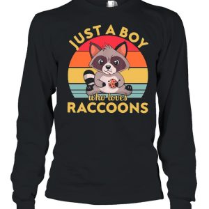 Just A Boy Who Loves Raccoons Vintage shirt 1