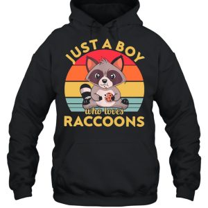 Just A Boy Who Loves Raccoons Vintage shirt 3