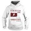 Just A Dominican Girl Living In A Pennsylvania World Map shirt
