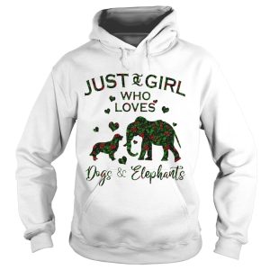 Just A Girl Who Love Dog And Elephants shirt 1