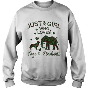 Just A Girl Who Love Dog And Elephants shirt 3