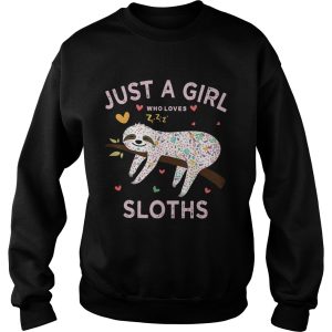 Just A Girl Who Love Sloths shirt 2