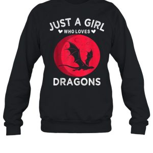 Just A Girl Who Loves Dragons shirt 2