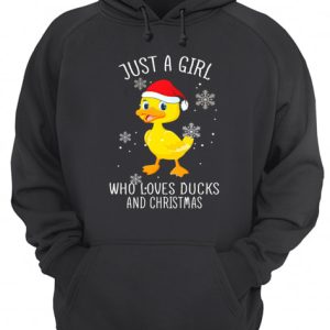 Just A Girl Who Loves Ducks And Christmas Shirt 3