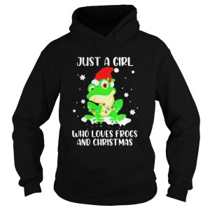 Just A Girl Who Loves Frogs And Christmas shirt