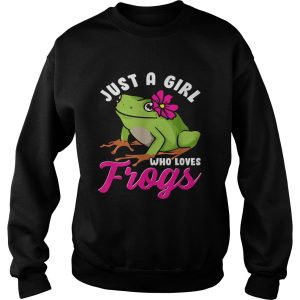 Just A Girl Who Loves Frogs Tree Frog Girl shirt 3