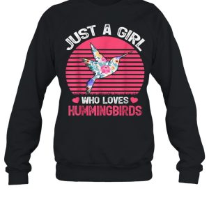 Just A Girl Who Loves Hummingbirds Tee Shirt 2