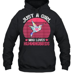 Just A Girl Who Loves Hummingbirds Tee Shirt 3