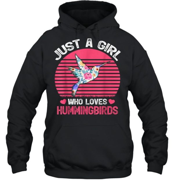 Just A Girl Who Loves Hummingbirds Tee Shirt