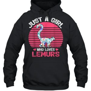 Just A Girl Who Loves Lemurs Tee Shirt 3