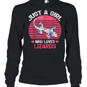 Just A Girl Who Loves Lizards Tee Shirt